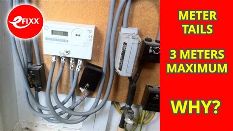 consumer unit tails junction box|meter tail submain cable.